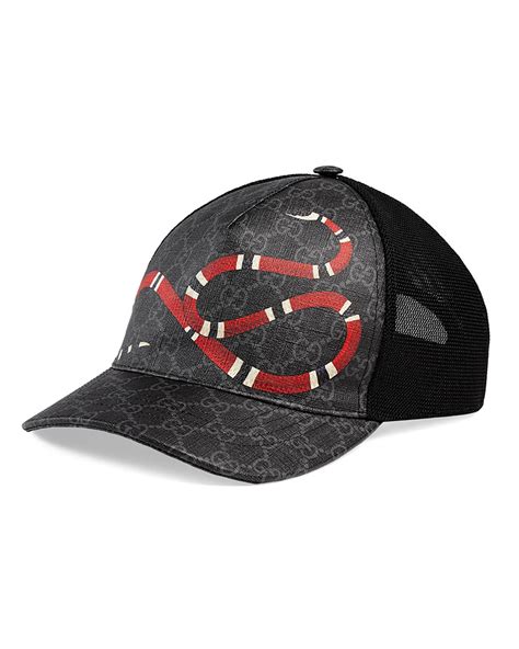 black gucci hat on|black snake gucci hat.